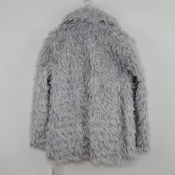 Avec Les Filles Faux Fur Silver Coat - Picture 2 of 4